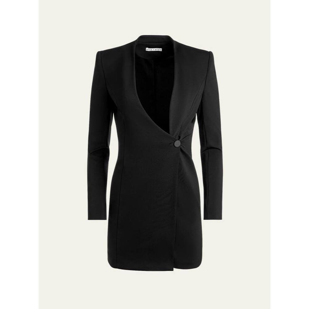 Alice & Olivia Guenda Black Blazer Dress 10